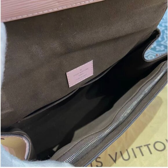 N16 Slightly Used Louis Vuitton Cluny bb Pink EPI Leather Handbags Small - Picture 8 of 10